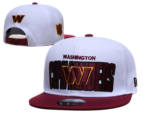 Washington Commanders Burgundy white Snapback Hat GS2504043 (2)