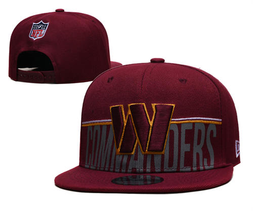 Washington Commanders Burgundy embroidered Snapback Hat GS2504043 (1)