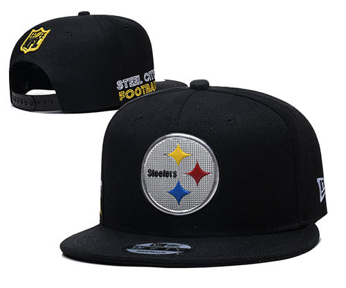 NFL Pittsburgh Steelers Black Primary Logo Snapback Hat YD2503211 (3)