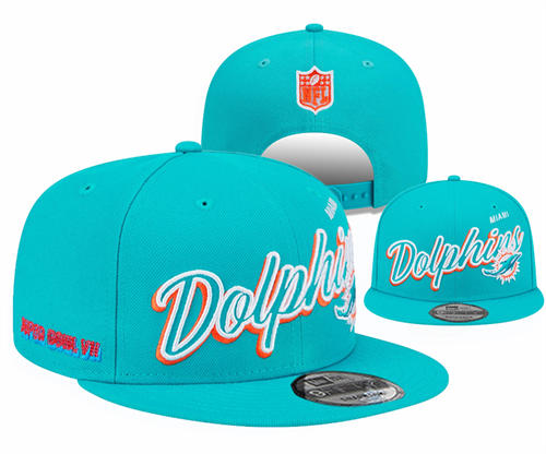 NFL Miami Dolphins Aqua Legacy True Snapback Hat YD2503211 (1)