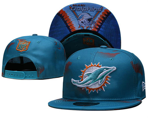 NFL Miami Dolphins aqua colorful Snapback Hat YD2503211 (14)