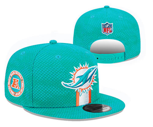 NFL Miami Dolphins aqua Sideline Snapback Hat YD2503211 (18)