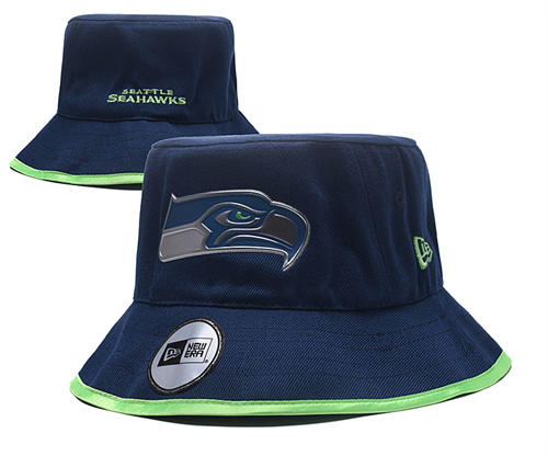 NFL Seattle Seahawks navy Bucket Hat YD2503211 (6)