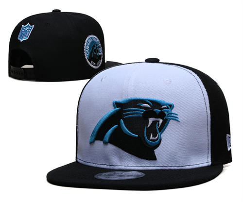 Carolina Panthers Black white Snapback Hat GS2504043 (4)
