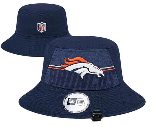 NFL Denver Broncos navy relex logo bucket Hat YD2503211 (4)