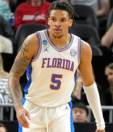 Mens Youth Florida Gators #5 Will Richard White Retro Basketball Limited Jersey