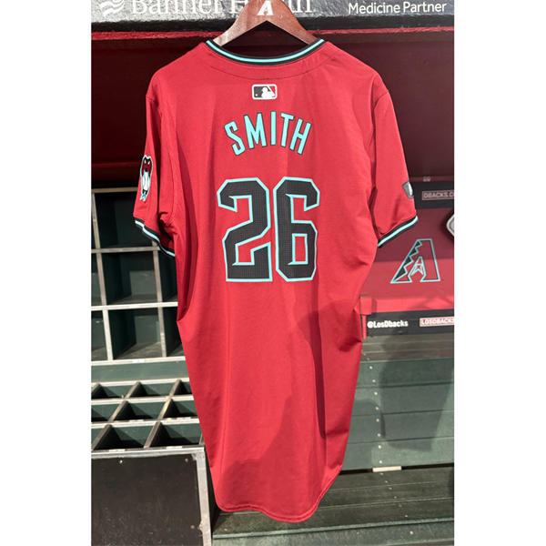 Mens Arizona Diamondbacks #26 Pavin Smith  Nike Crimson Alternate Limited Jersey