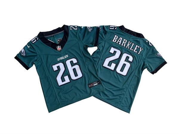 Youth Philadelphia Eagles #26 Saquon Barkley Nike Midnight Green Team Color Limited Jersey