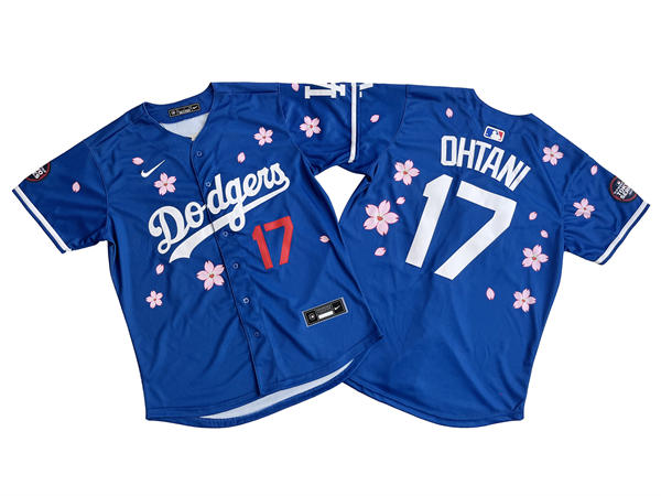 Mens Los Angeles Dodgers #17 Shohei Ohtani Nike 2025 MLB World Tour Tokyo Series Royal Limited Jersey