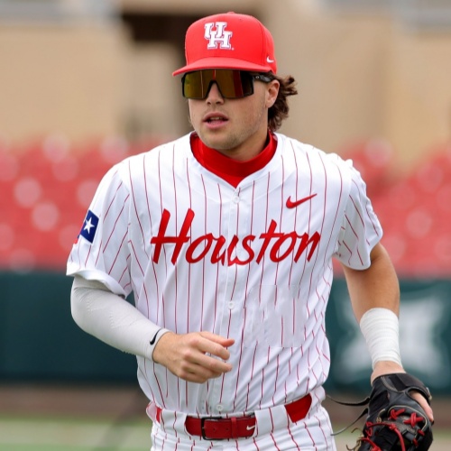 Mens Youth Houston Cougars Blank Baseball Team Jersey White Pinstripe Houston