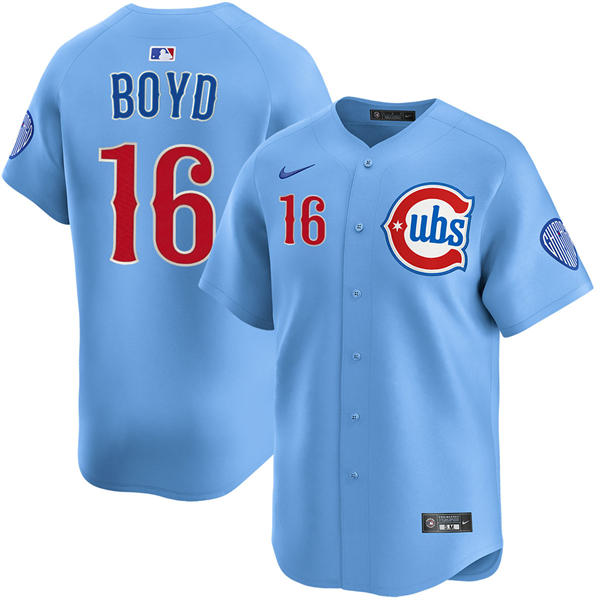 Mens Chicago Cubs #16 Matthew Boyd Nike Blue Alternate Limited Jersey