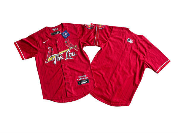 Youth St. Louis Cardinals Blank Nike Red 2024 City Connect Limited Jersey