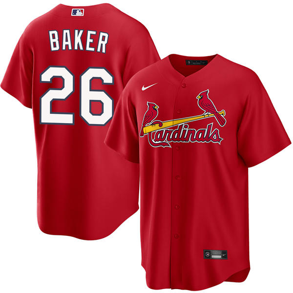 Men's St. Louis Cardinals #26 Luken Baker Nike Red Alternate Limited Jersey