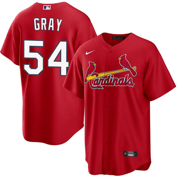 Mens St. Louis Cardinals #54 Sonny Gray Nike Red Alternate Limited Jersey