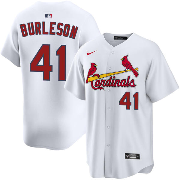 Men's St. Louis Cardinals #41 Alec Burleson Nike White Home Limited Jersey