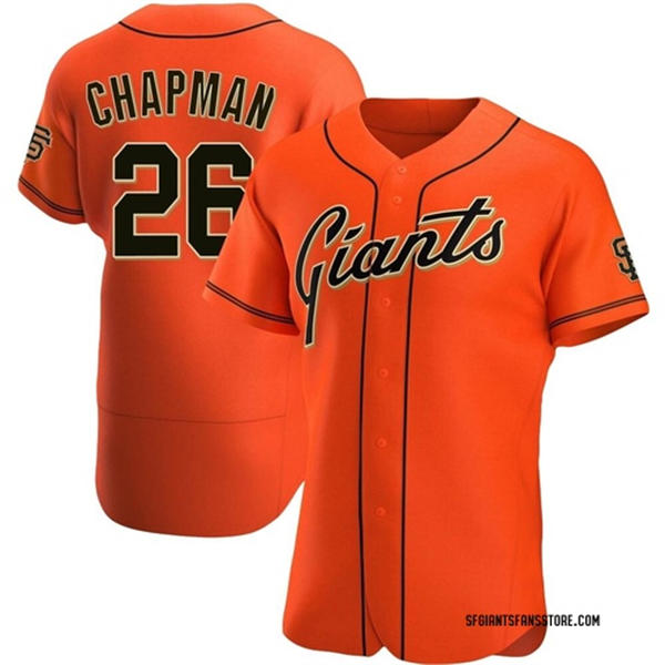 Youth San Francisco Giants #26 Matt Chapman Nike Orange Alternate Elite Player Jersey