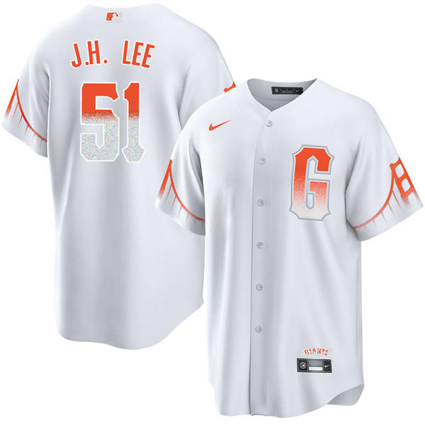 Youth San Francisco Giants #51 Jung-hoo Lee Nike White San Francisco City Connect Limited Jersey