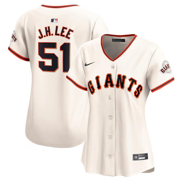 Womens San Francisco Giants #51 Jung-hoo Lee Nike Cream Alternate Limited Player Jersey