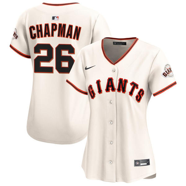 Womens San Francisco Giants #26 Matt Chapman Cream Alternate Limited Player Jersey
