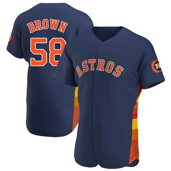 Women's Houston Astros #58 Hunter Brown Nike Navy Alternate Limited Player Jersey