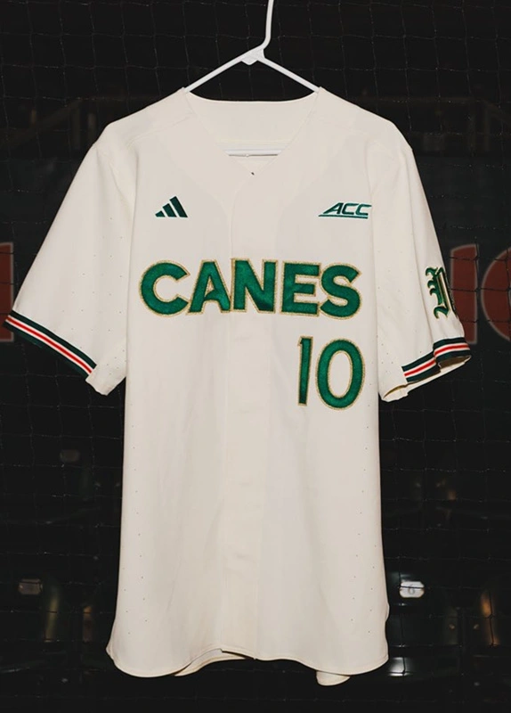 Miami Hurricanes Custom 2025 Cream Canes Baseball Game Jersey