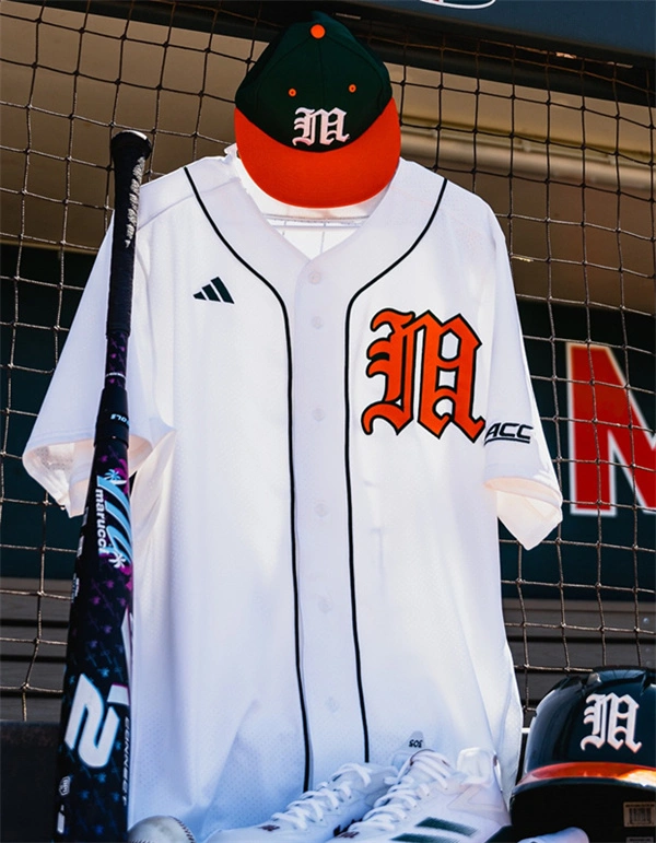 Miami Hurricanes Blank 2025 White Baseball Game Jersey