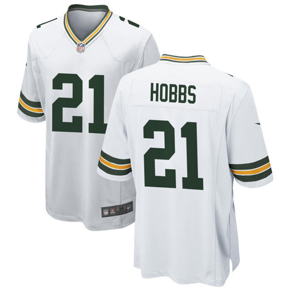 Mens Green Bay Packers #21 Nate Hobbs Nike White F.U.S.E. Vapor Limited Jersey