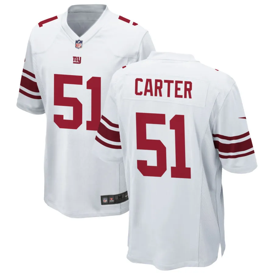 Youth New York Giants #51 Abdul Carter Nike White Limited Jersey