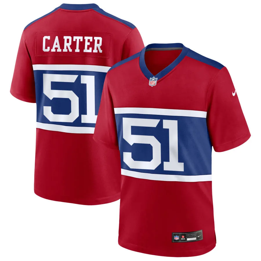 Youth New York Giants #51 Abdul Carter Century Red 100TH Season Commemorative Jersey
