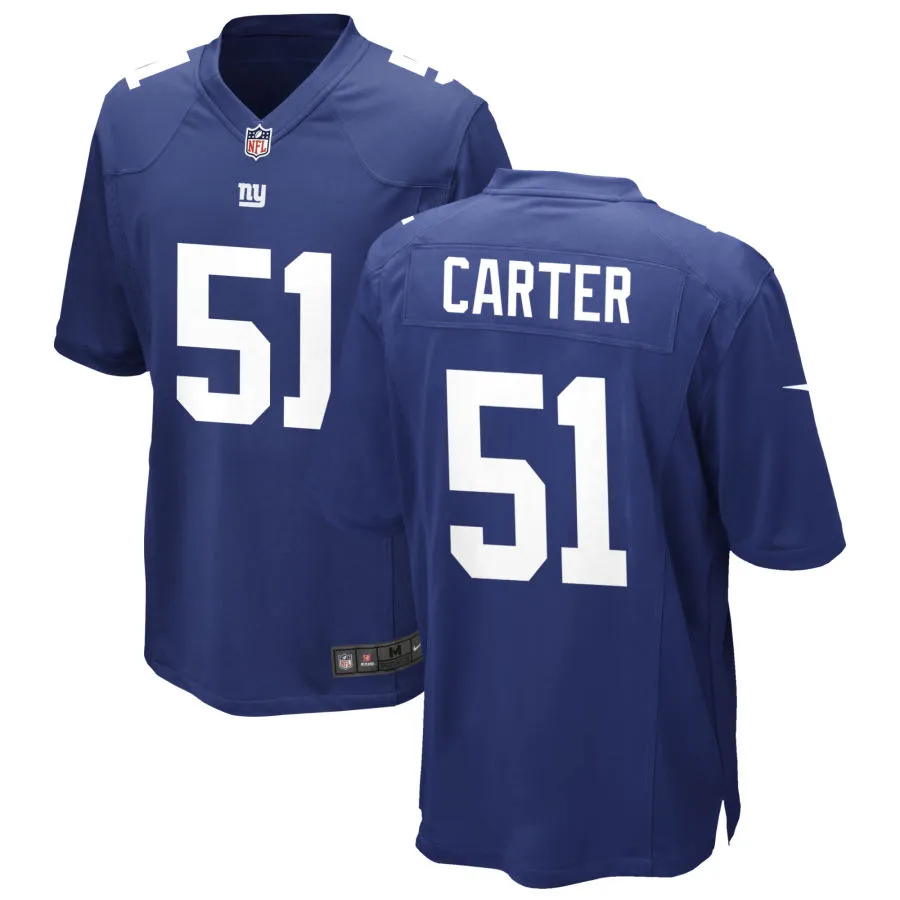 Youth New York Giants #51 Abdul Carter Nike Royal Limited Jersey