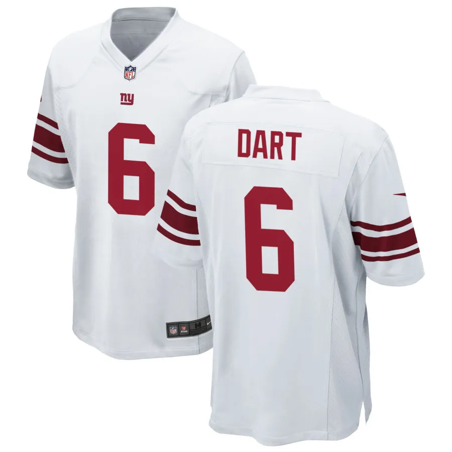 Youth New York Giants #6 Jaxson Dart Nike White Limited Jersey