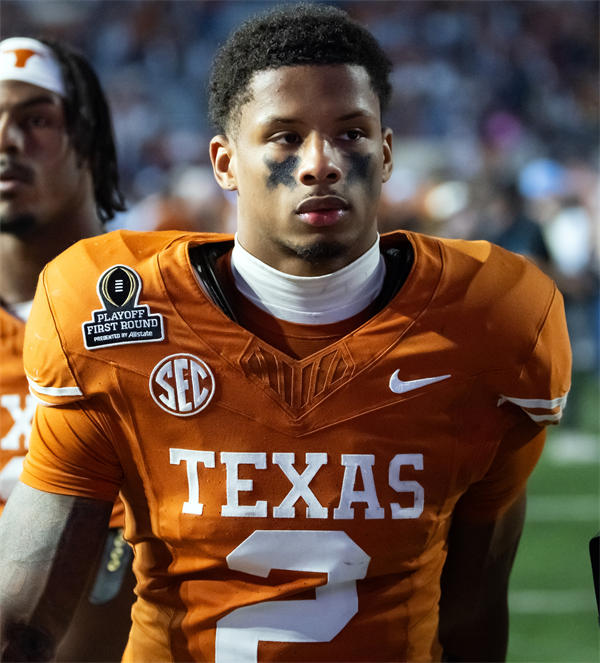 Mens Texas Longhorns #2 Matthew Golden 2024 SEC Orange College Football Game Jersey