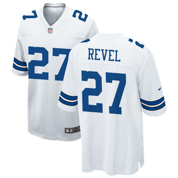 Mens Dallas Cowboys #27 Shavon Revel Nike White Vapor F.U.S.E. Limited Jersey
