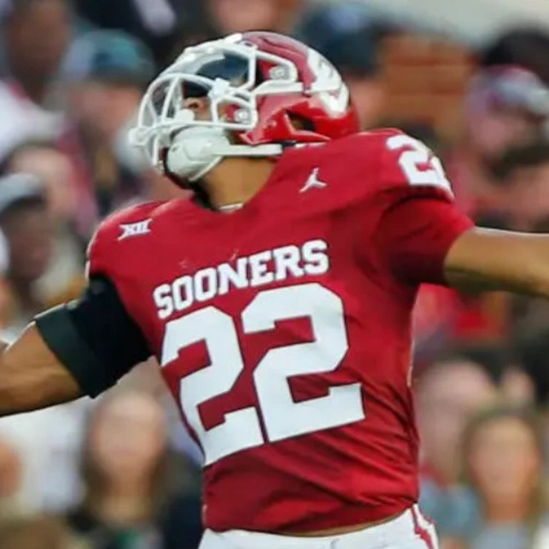 Oklahoma Sooners #22 Peyton Bowen Crimson SEC Football Game Jersey