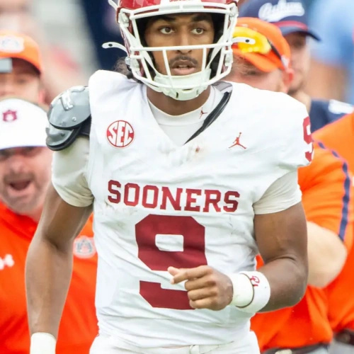 Oklahoma Sooners #9 Michael Hawkins Jr. White SEC Football Game Jersey