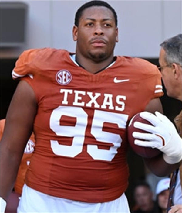Mens Texas Longhorns #95 Alfred Collins 2024 SEC Orange College Football Game Jersey