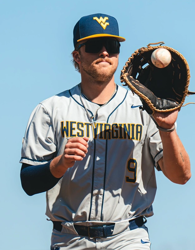 West Virginia Mountaineers Custom 2025 Gray Baseball Game Jersey