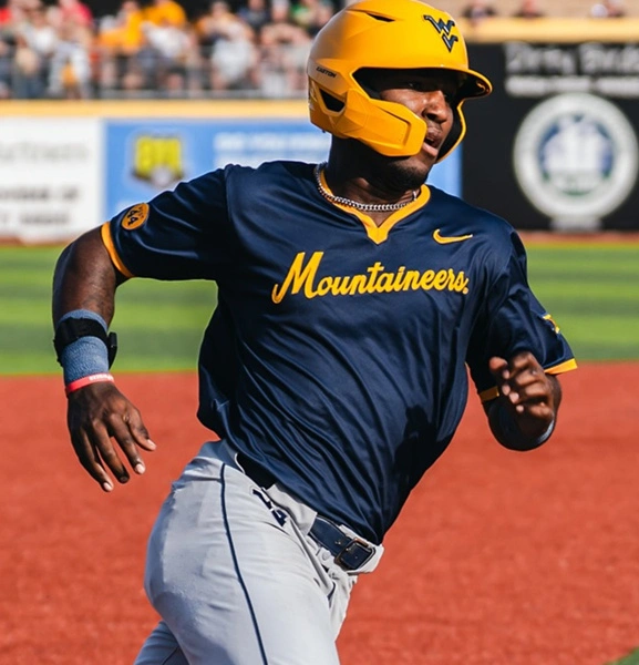 West Virginia Mountaineers Custom 2025 Navy Pullover Baseball Game Jersey