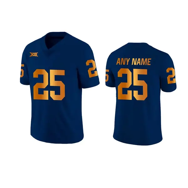 West Virginia Mountaineers Custom Navy 1965 Retro Football Jersey
