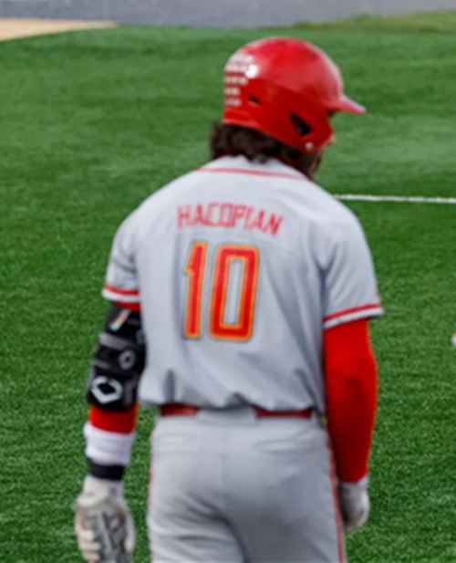 MeMaryland Terrapins #10 Chris Hacopian Gray M College Baseball Game Jersey