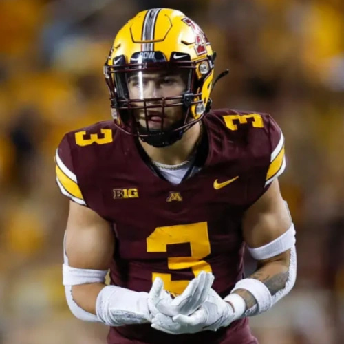 Minnesota Golden Gophers #3 Koi Perich  Nike 2024 Maroon White Untouchable College Football Game Jersey