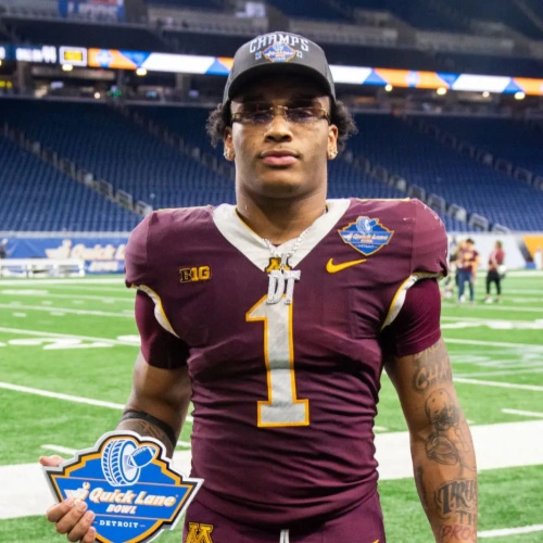 Minnesota Golden Gophers #1 Darius Taylor  Nike 2020 Maroon White Untouchable College Football Game Jersey