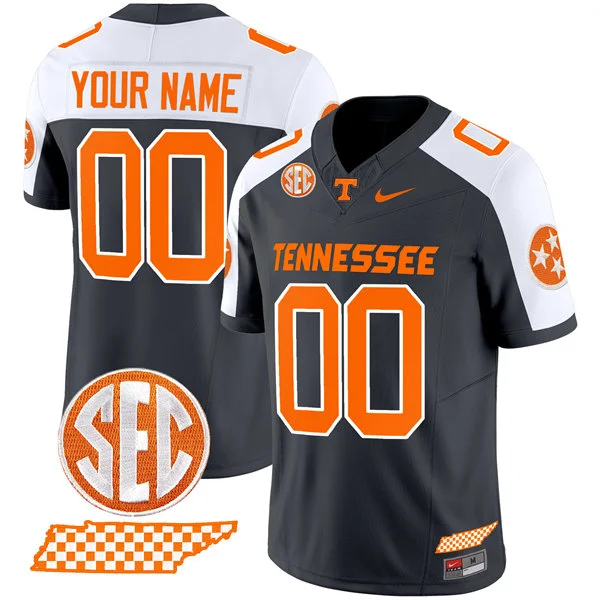 Tennessee Volunteers Custom Nike SMOKEY GREY White F.U.S.E. Limited Football Jersey
