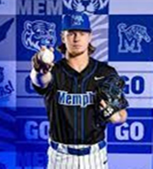 Memphis Tigers #19 Davis Oswalt Black College Baseball Game Jersey