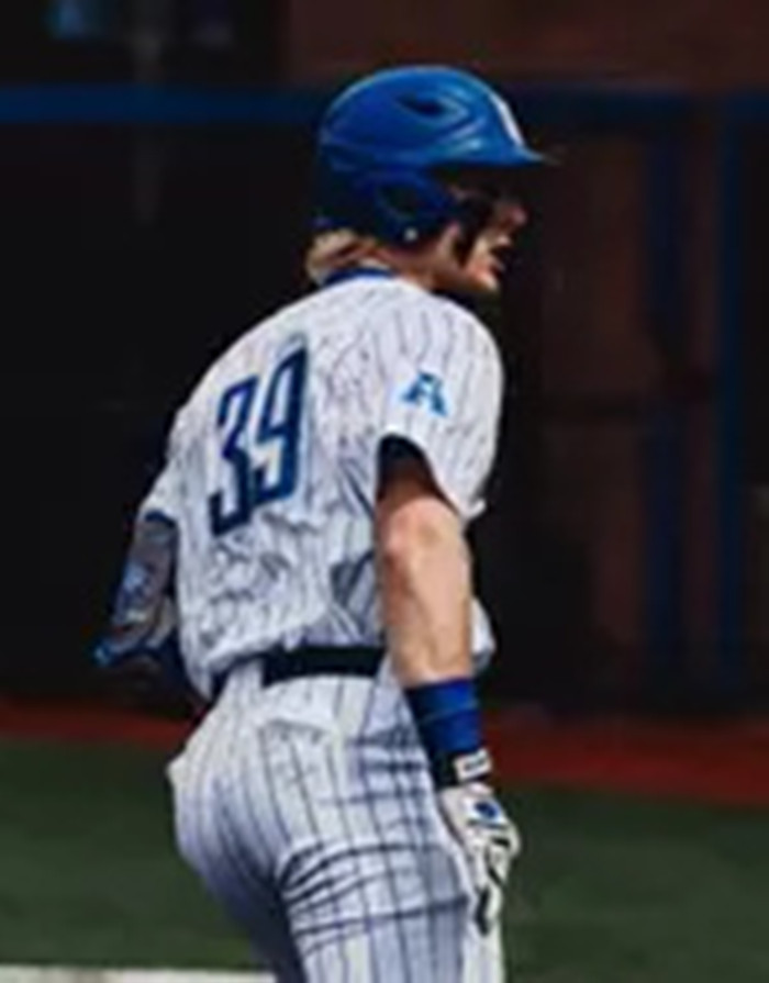 Memphis Tigers #39 Jack Pitts White Pinstripe College Baseball Game Jersey