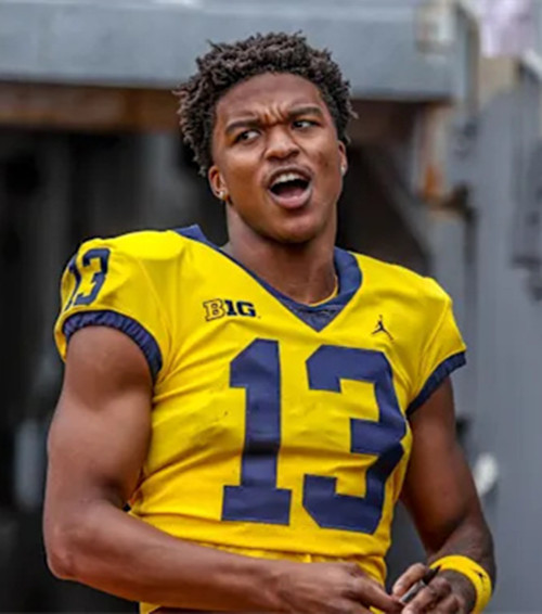 Michigan Wolverines #13 Donaven McCulley Gold College Football Game Jersey