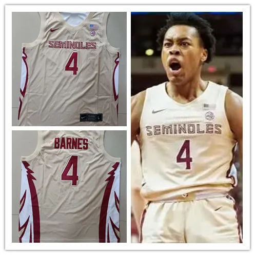 Florida State Seminoles #4 Scottie Barnes Nike 2021 Gold Basketball Jersey