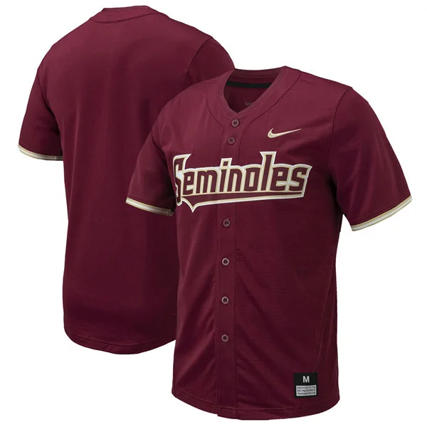 Florida State Seminoles Blank Nike Scarlet Baseball Team Jersey