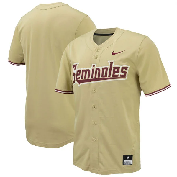 Florida State Seminoles Blank Nike Gold Baseball Team Jersey