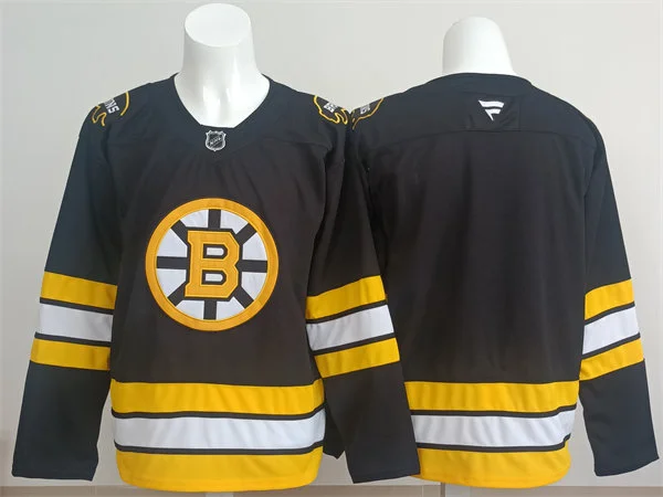 Men's Boston Bruins Blank Fanatics 2025 Black Alternate Premium Team Jersey